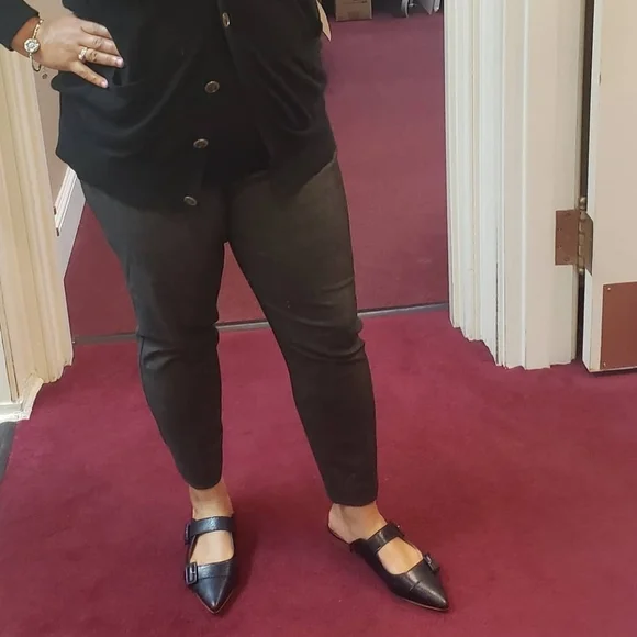 Blue snakeskin leather flats - Picture 2 of 2